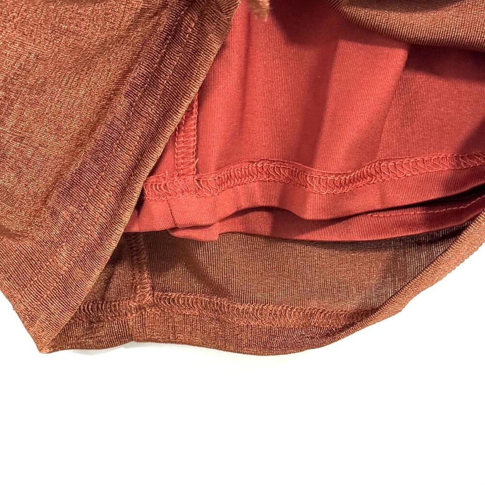 Superdown Women’s Size Small Rust Brown Penelope Long Sleeve Mini Dress NWT - Picture 5 of 9